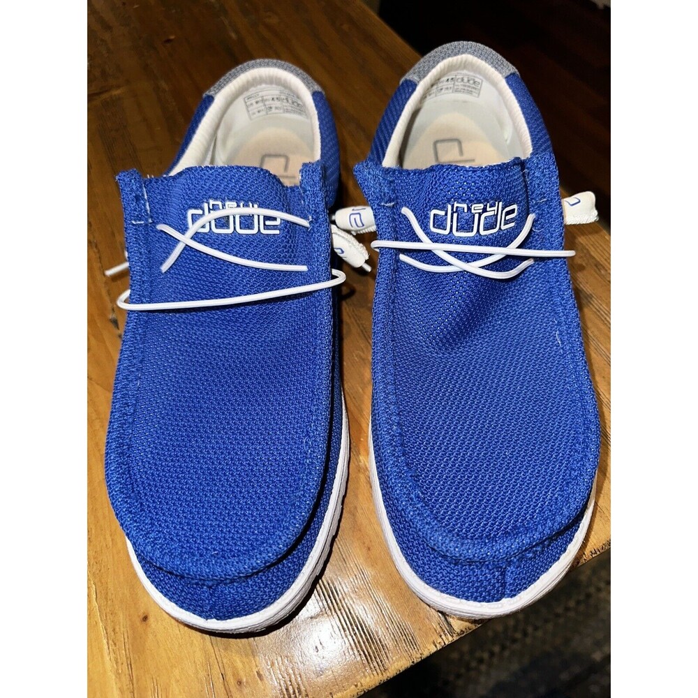 Hey Dude Men’s Wally Sox Go Blue Fans Size 12 Shoes Slip On